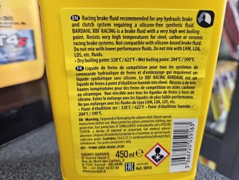 BRAKE FLUID XBF RACING